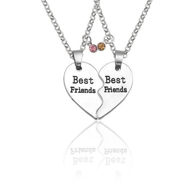 Star Moon Best Friend Pendant Necklace Set