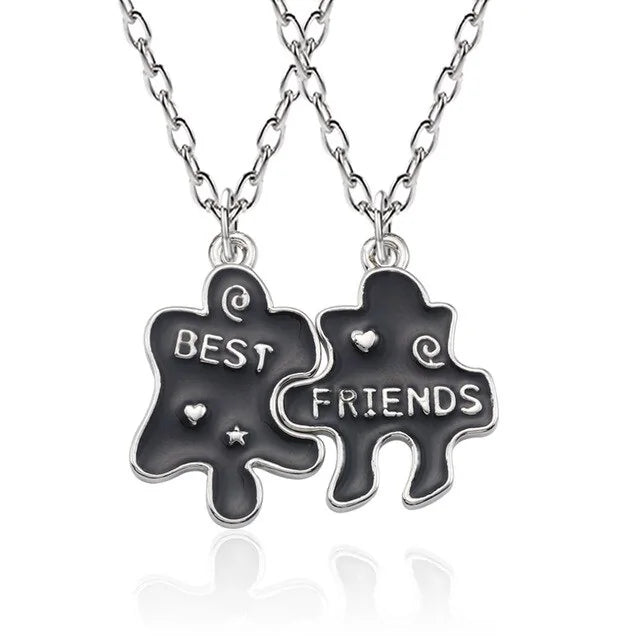 Star Moon Best Friend Pendant Necklace Set