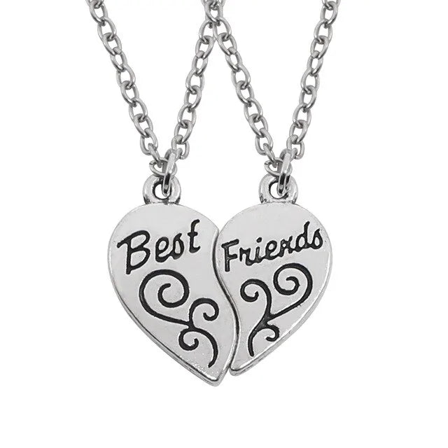 Star Moon Best Friend Pendant Necklace Set