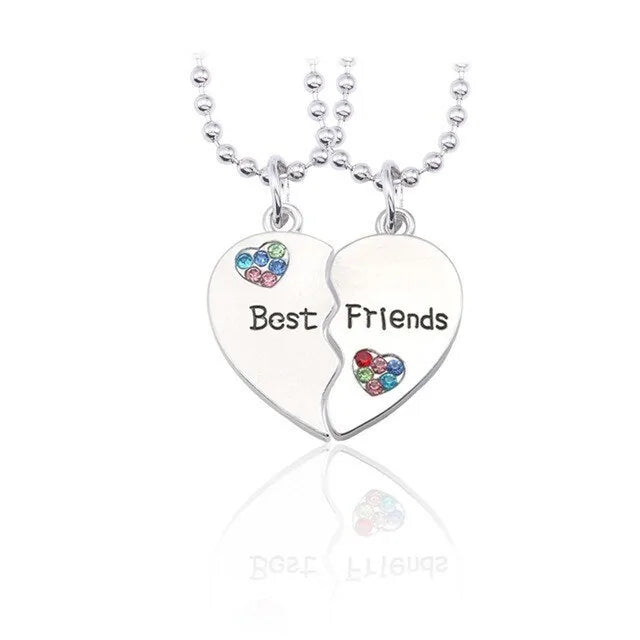 Star Moon Best Friend Pendant Necklace Set