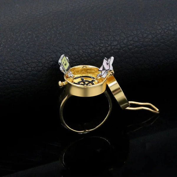 Fashion Golden BFF Friendship Ring