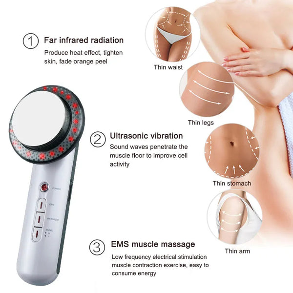 Ultrasound Cavitation EMS Face Body Slimming Massager