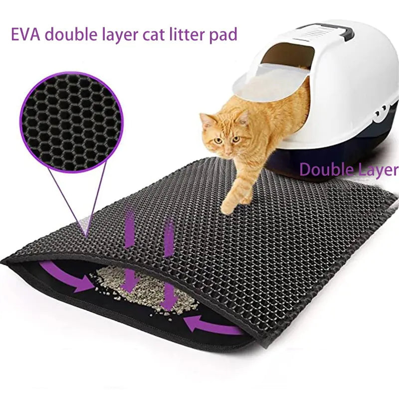 Double Layer Waterproof Cat Litter Mat