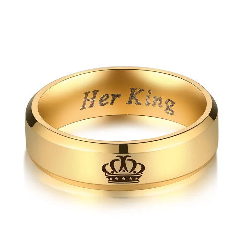 Couple Ring Her King His Queen