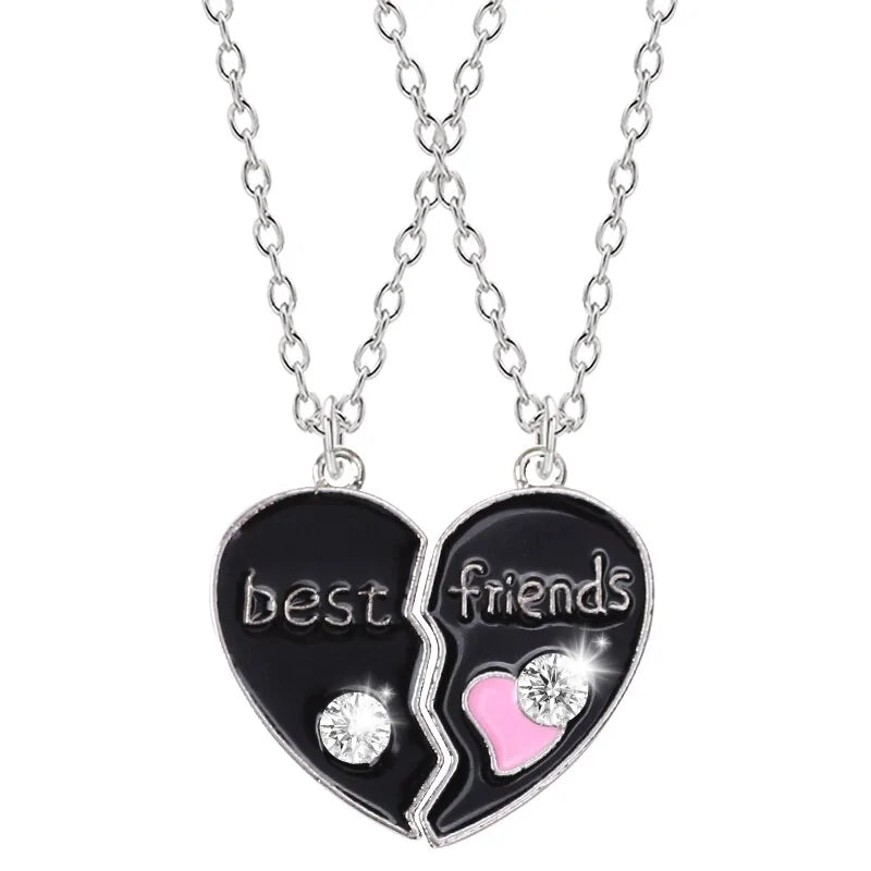 Star Moon Best Friend Pendant Necklace Set