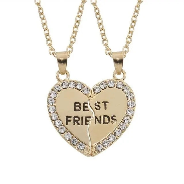 Star Moon Best Friend Pendant Necklace Set