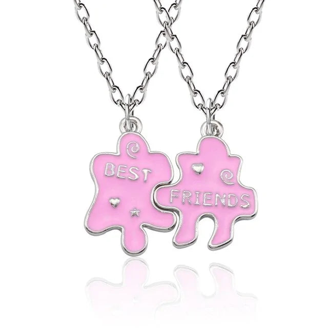 Star Moon Best Friend Pendant Necklace Set