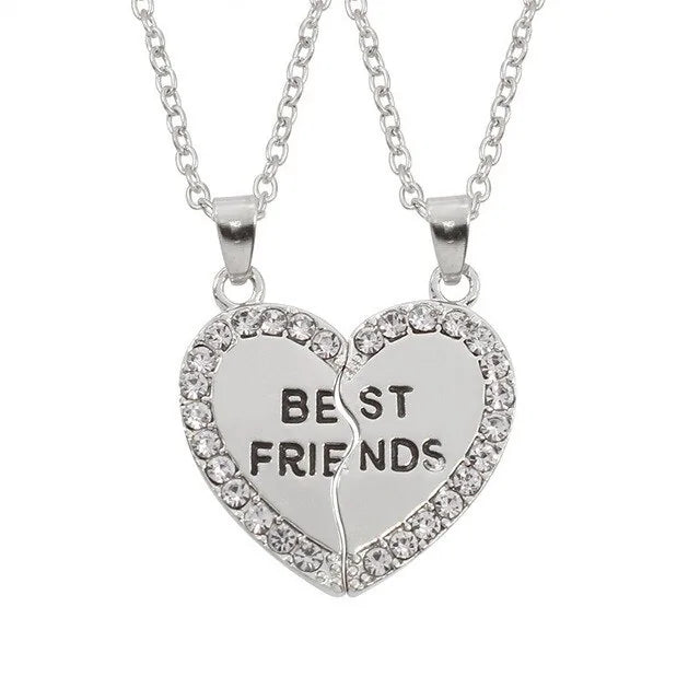 Star Moon Best Friend Pendant Necklace Set