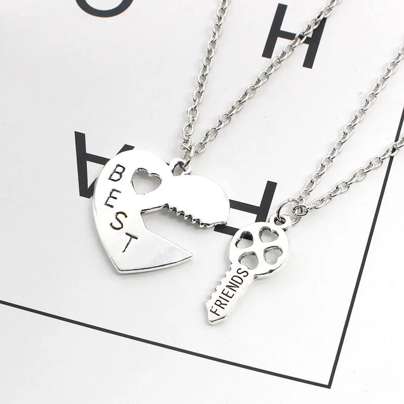 Star Moon Best Friend Pendant Necklace Set